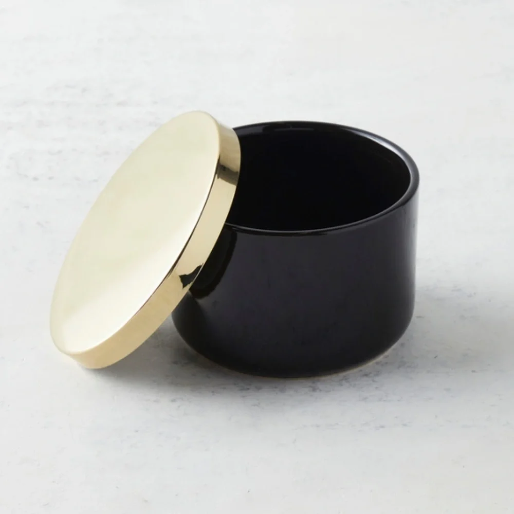Z Gallerie storage duo ceramic canisters - brand new